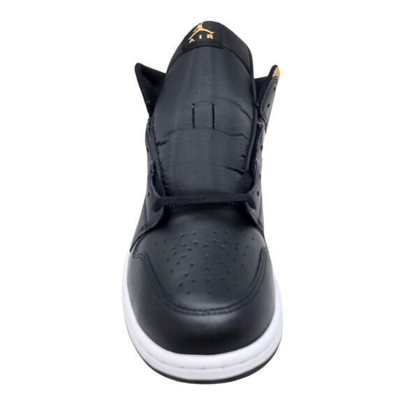 Nike Air Jordan 1 Mid Black Metallic Gold White DQ8426-071 Men's Size 12 - Picture 6 of 10